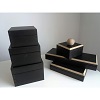 black wooden cigar boxes