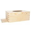 wooden tissue box